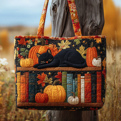 Autumn Library Quilted Tote Bag GFTOTP9981