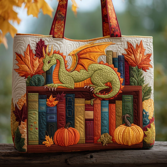 Autumn Library Quilted Tote Bag GFTOTP9983