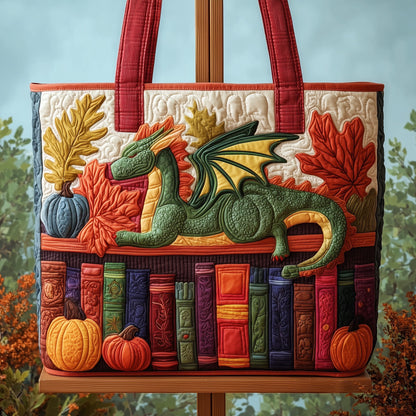 Autumn Library Quilted Tote Bag GFTOTP9984