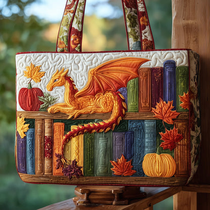 Autumn Library Quilted Tote Bag GFTOTP9985
