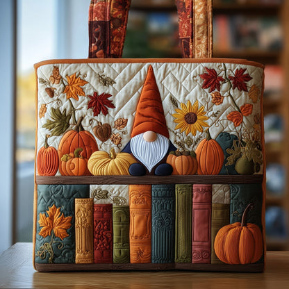 Autumn Library Quilted Tote Bag GFTOTP9989