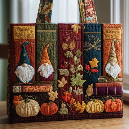 Autumn Library Quilted Tote Bag GFTOTP9990
