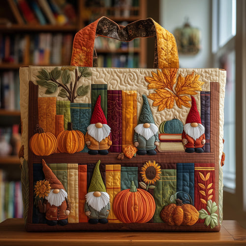 Autumn Library Quilted Tote Bag GFTOTP9993
