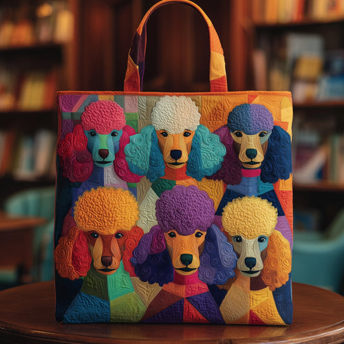 Poodle Group Quilted Tote Bag GFTOXM09