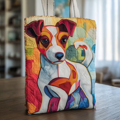Aesthetic Jack Russell Quilted Tote Bag GFTOXM100