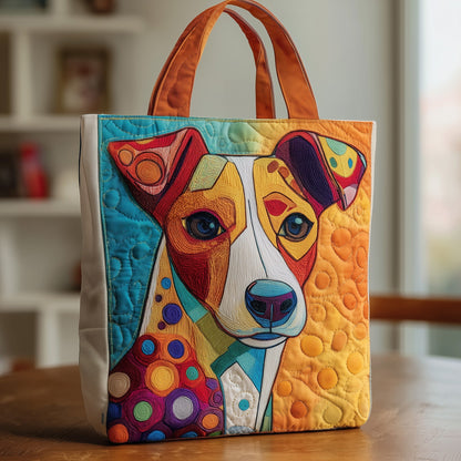 Aesthetic Jack Russell Quilted Tote Bag GFTOXM102