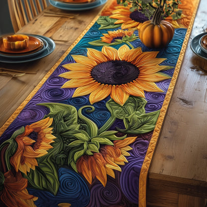Mystic Sunflower Quilted Table Runner GFTOXM106