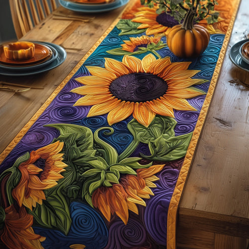 Mystic Sunflower Quilted Table Runner GFTOXM106