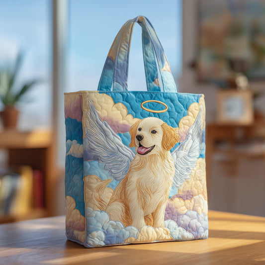 Angel Golden Retriever Quilted Tote Bag GFTOXM113