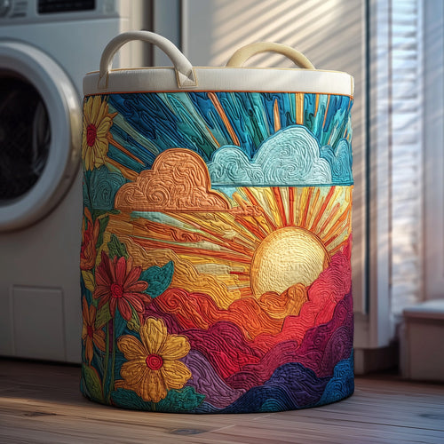Sun Quilted Laundry Basket GFTOXM116