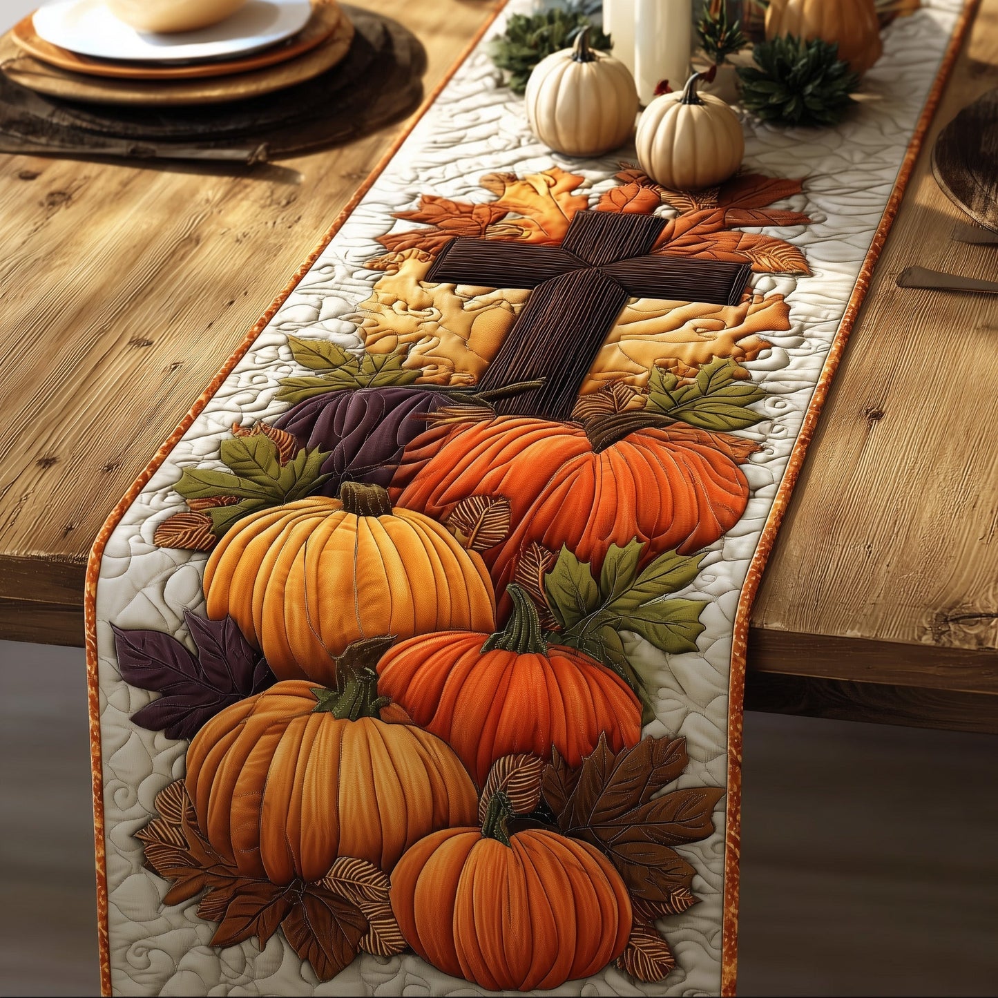 Fall for jesus Quilted Table Runner GFTOXM121
