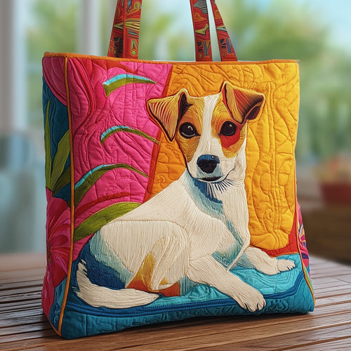 Comfy Jack Russell Quilted Tote Bag GFTOXM130