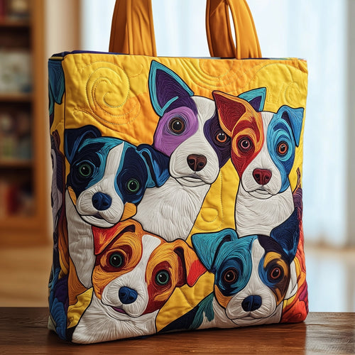 Jack Russell Group Quilted Tote Bag GFTOXM131