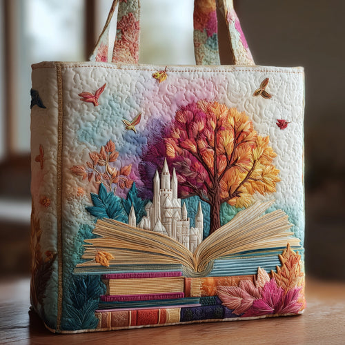 Autumn Book Quilted Tote Bag GFTOXM13