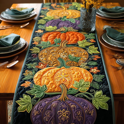 Autumn Pumpkin Quilted Table Runner GFTOXM141