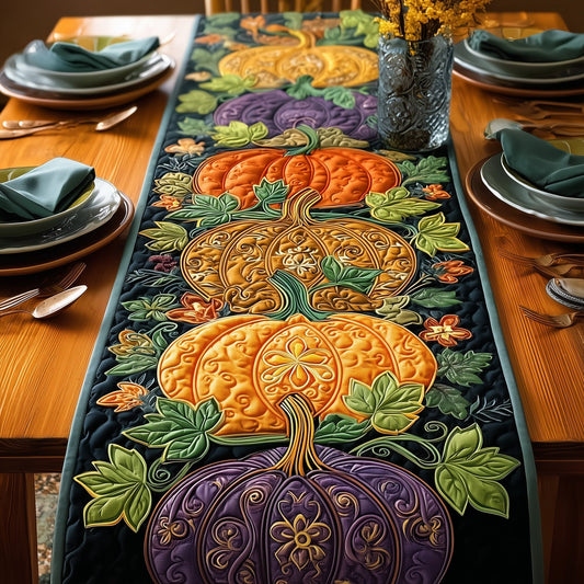Autumn Pumpkin Quilted Table Runner GFTOXM141