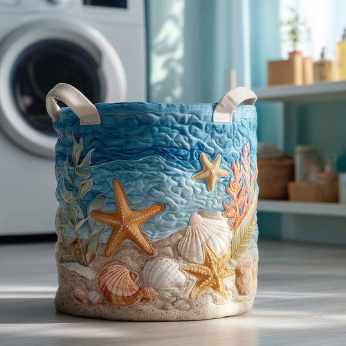 Blue Coast Quilted Laundry Basket GFTOXM144