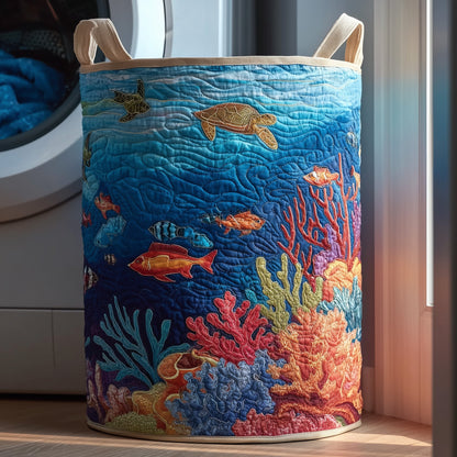 Beautiful Ocean Quilted Laundry Basket GFTOXM147