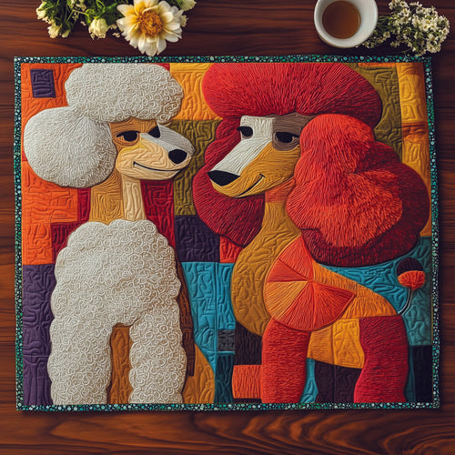 Poodle Couple Quilted Place Mat GFTOXM150