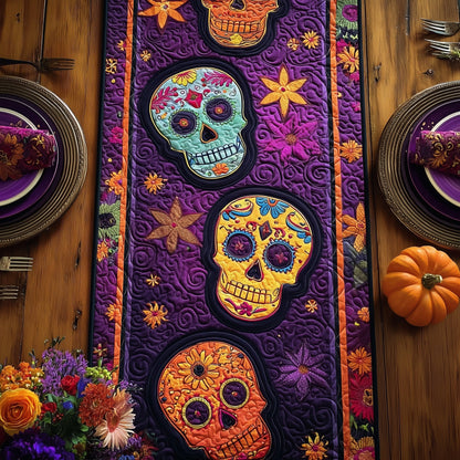 Día  De Muertos Quilted Table Runner GFTOXM172