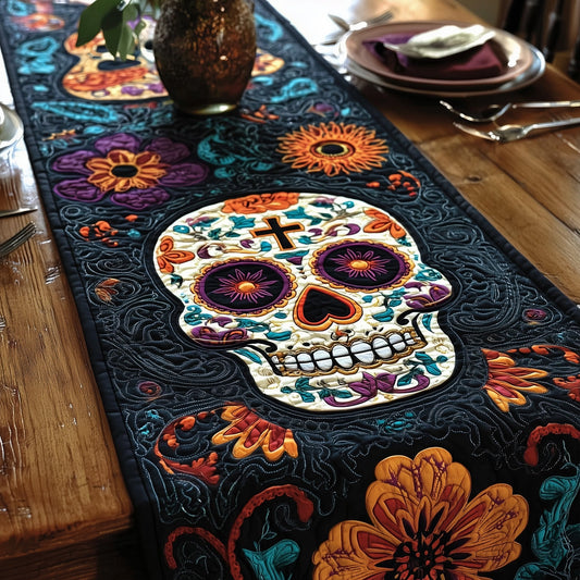 D������������������������������������������������������a  De Muertos Quilted Table Runner GFTOXM174