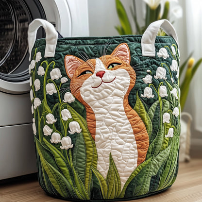 Lily Of The Valley Quilted Laundry Basket GFTOXM192