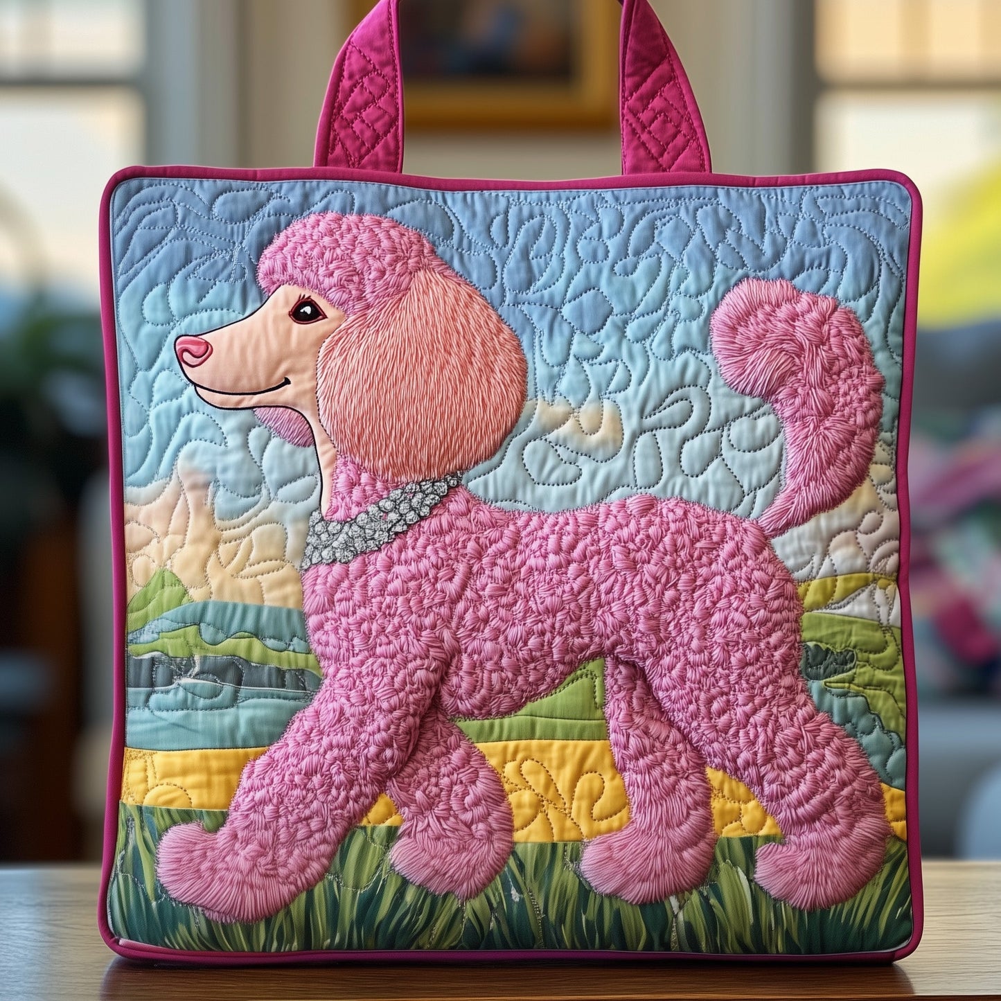 Poodle Quilted Tote Bag GFTOXM211