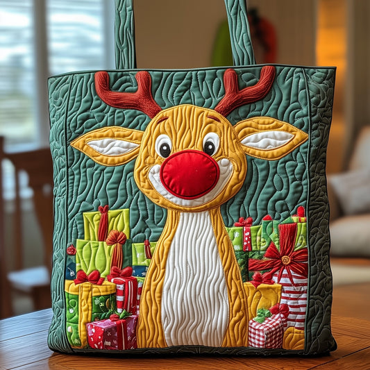 Christmas Rudolph Quilted Tote Bag GFTOXM221