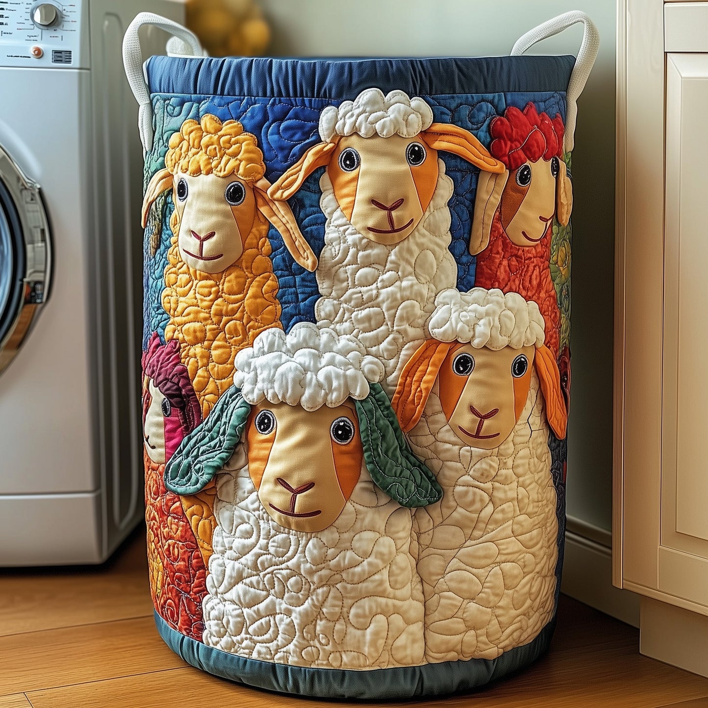 Sheep Quilted Laundry Basket GFTOXM229