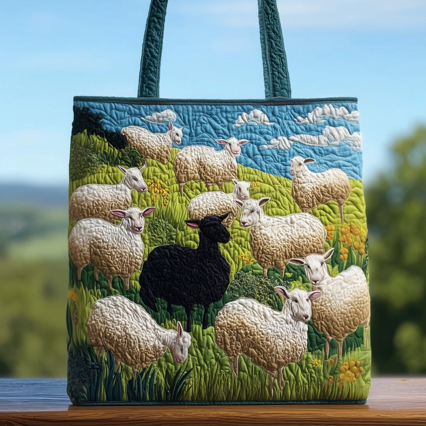 Odd on out sheep Quilted Tote Bag GFTOXM22