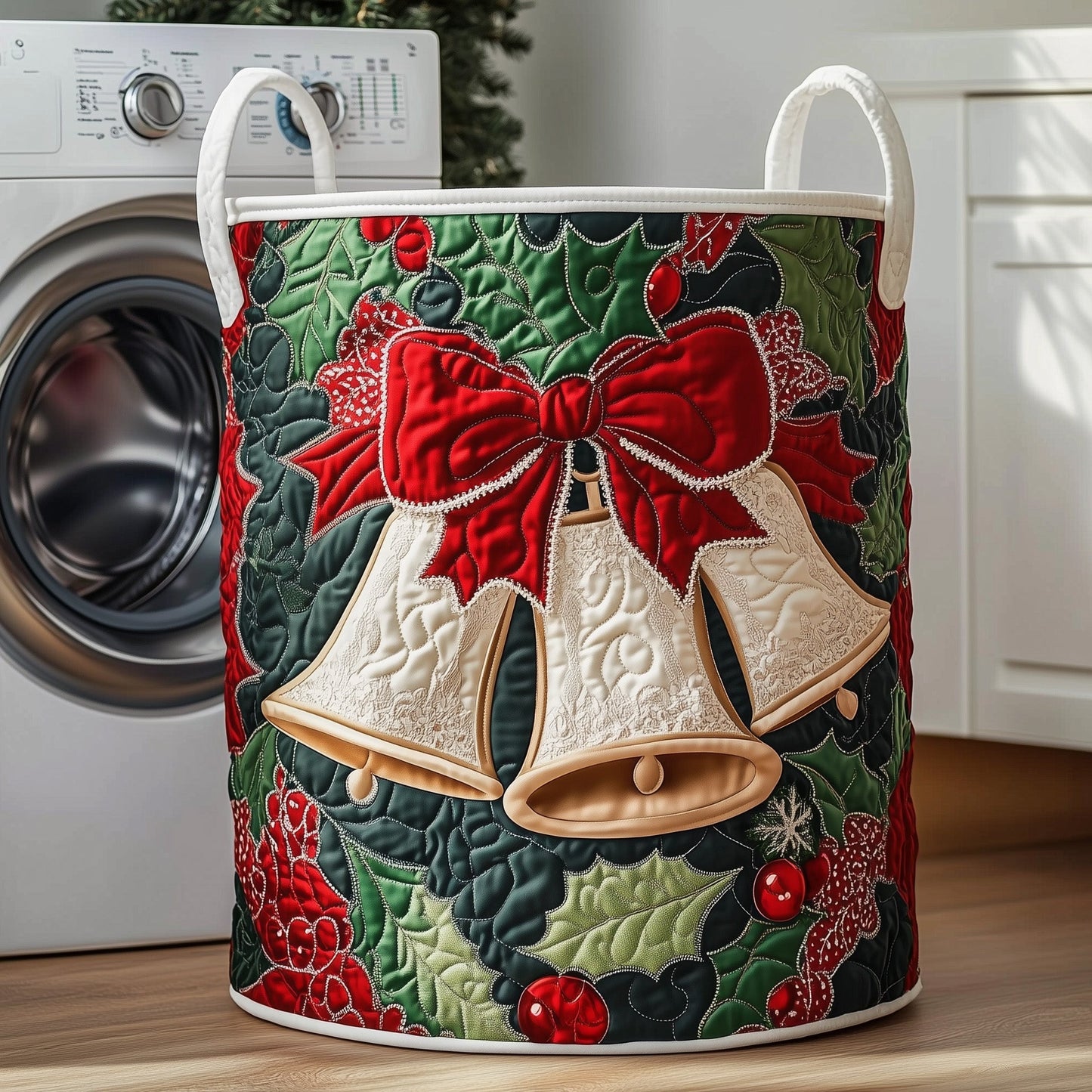 Christmas Quilted Laundry Basket GFTOXM231