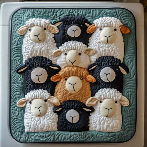 Sheep Quilted Washer and Dryer Cover GFTOXM296