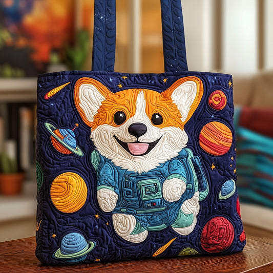Galaxy Corgi Quilted Tote Bag GFTOXM302