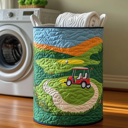 Golf Quilted Laundry Basket GFTOXM316