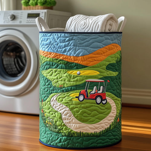 Golf Quilted Laundry Basket GFTOXM316