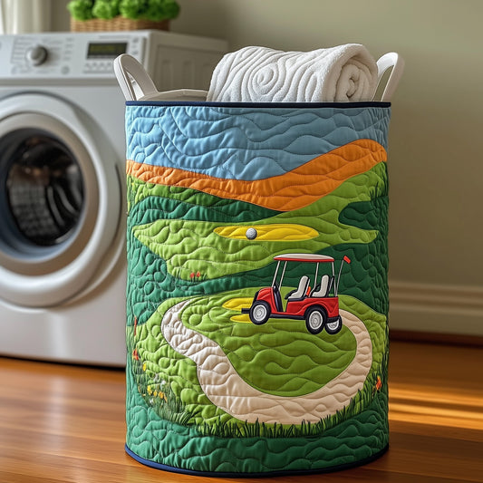 Golf Quilted Laundry Basket GFTOXM316