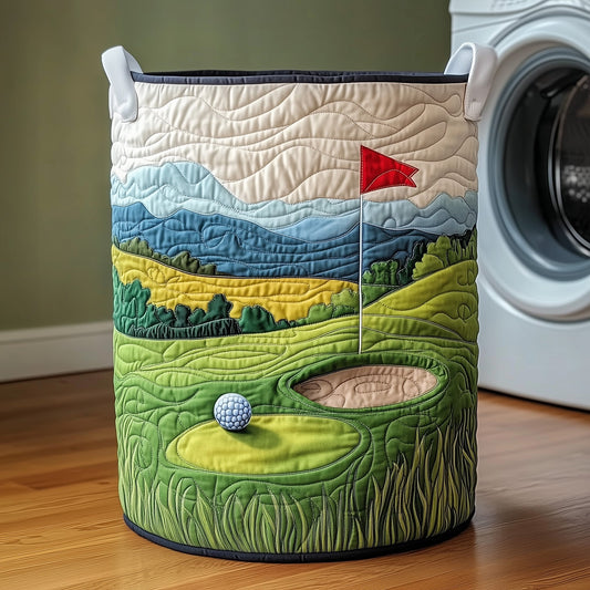 Golf Quilted Laundry Basket GFTOXM318