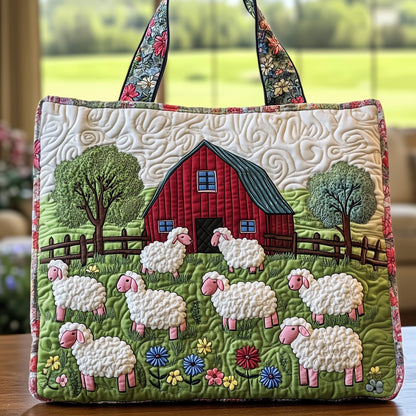 Sheep Quilted Tote Bag GFTOXM337