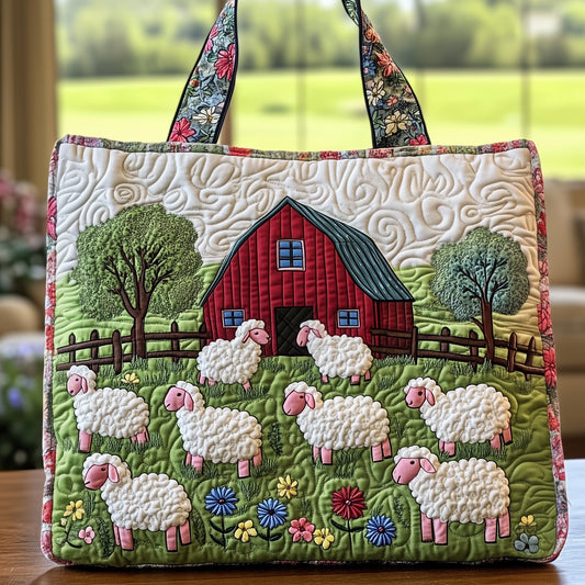 Sheep Quilted Tote Bag GFTOXM337