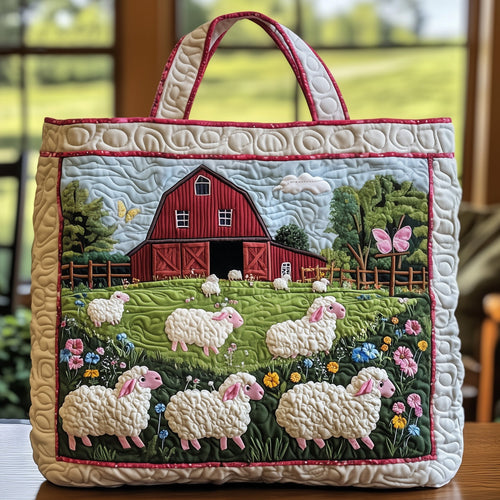 Sheep Quilted Tote Bag GFTOXM339