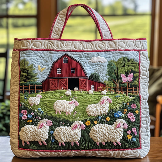 Sheep Quilted Tote Bag GFTOXM339