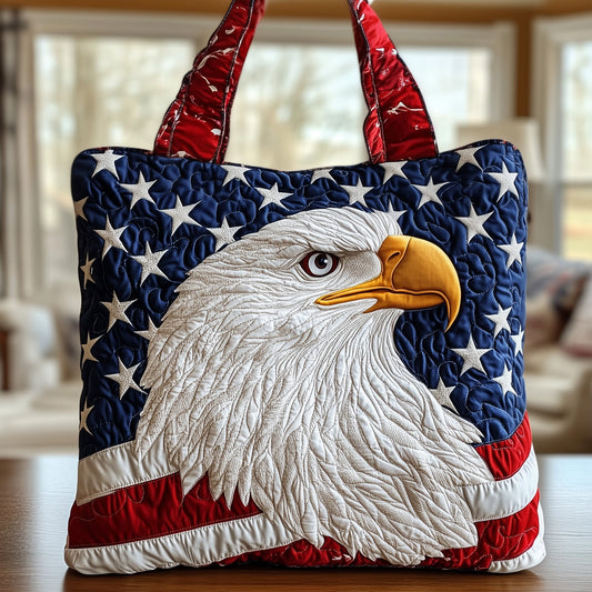 Patriotic Eagle Quilted Tote Bag GFTOXM351