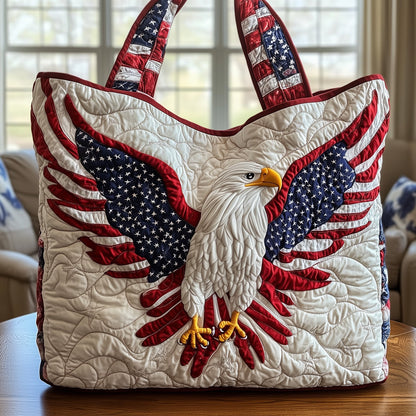 Patriotic Eagle Quilted Tote Bag GFTOXM352