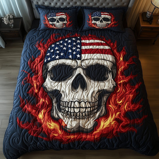 American Skull Duvet Cover Set GFTOXM382