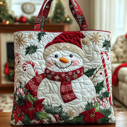 Blink Snowman Quilted Tote Bag GFTOXM405