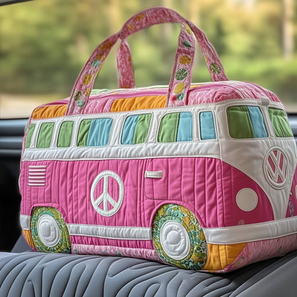 Adorable Pink Van Quilted Duffle Bag GFTOXM409