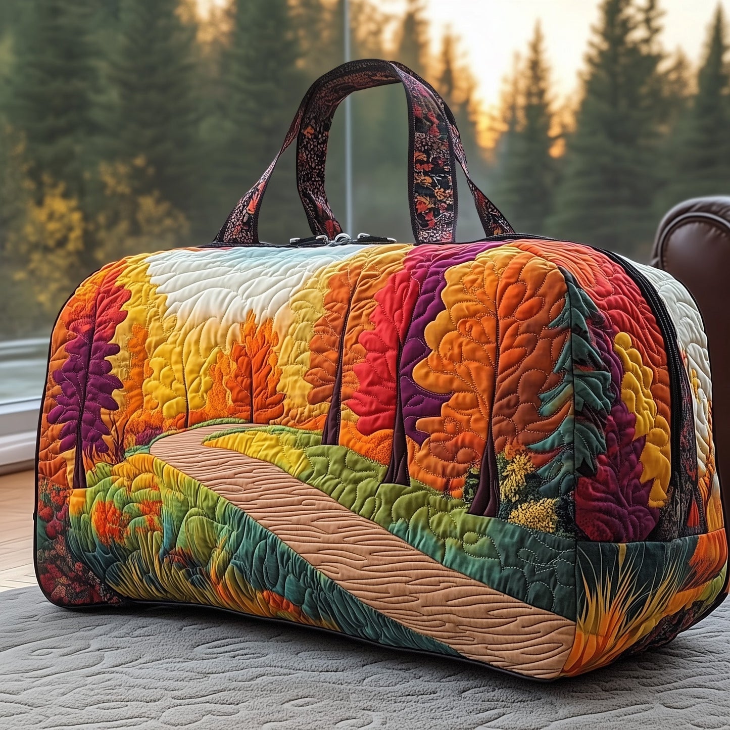 Autumn Path Quilted Duffle Bag GFTOXM416
