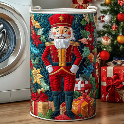 Christmas Nutcracker Quilted Laundry Basket GFTOXM427