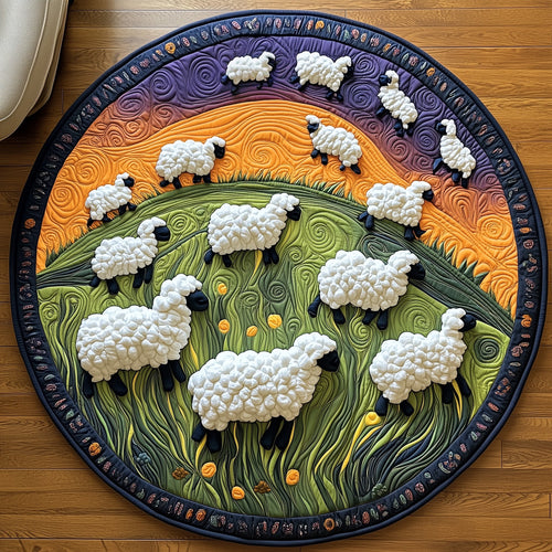 Sheep Quilted Round Mat GFTOXM452