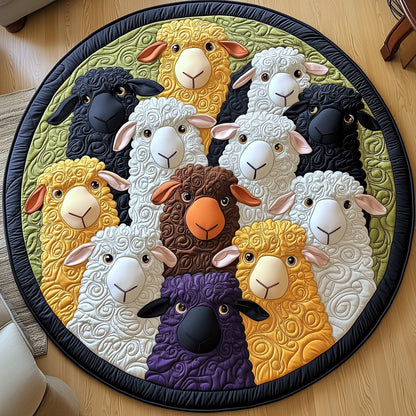 Sheep Band Quilted Round Mat GFTOXM455